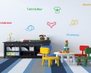 Clothes Label Nursery  Cabinet Sticker
